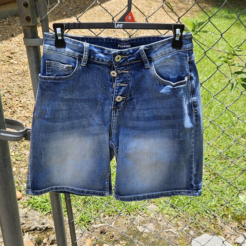 Women's Flamingo Jean Shorts Medium